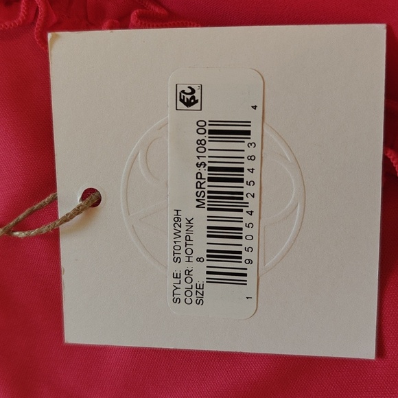 Hot Pink Ruffled Dress - Picture 7 of 12